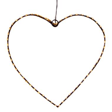 Luci Natale Esterno LED 40 Cuore Bianco Caldo cm.ÃƒÂ˜20 |Bianchi Dino