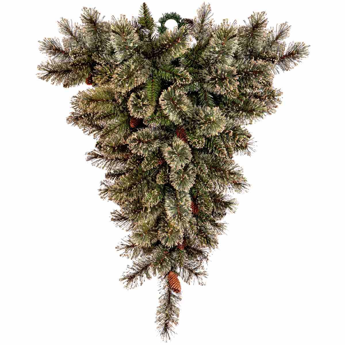 Albero Natale cm.150 Verde Abete Rovesciato con Pigne |Bianchi Dino