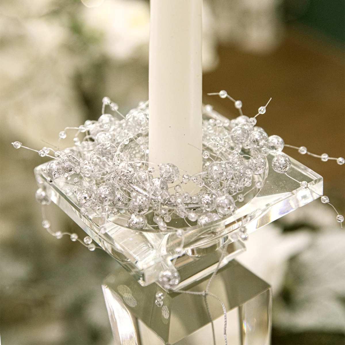 Girocandela con Perle Mini Oro Champagne cm.ÃƒÂ˜9 |Bianchi Dino