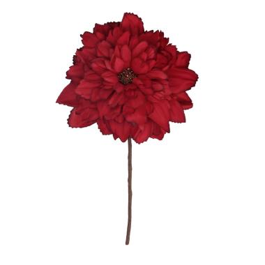 Fiore in Tessuto Rosso cm.16x11 |Vacchetti