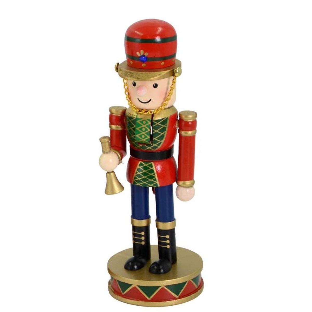 Soldatino Schiaccianoci cm.20 Legno con Campanella