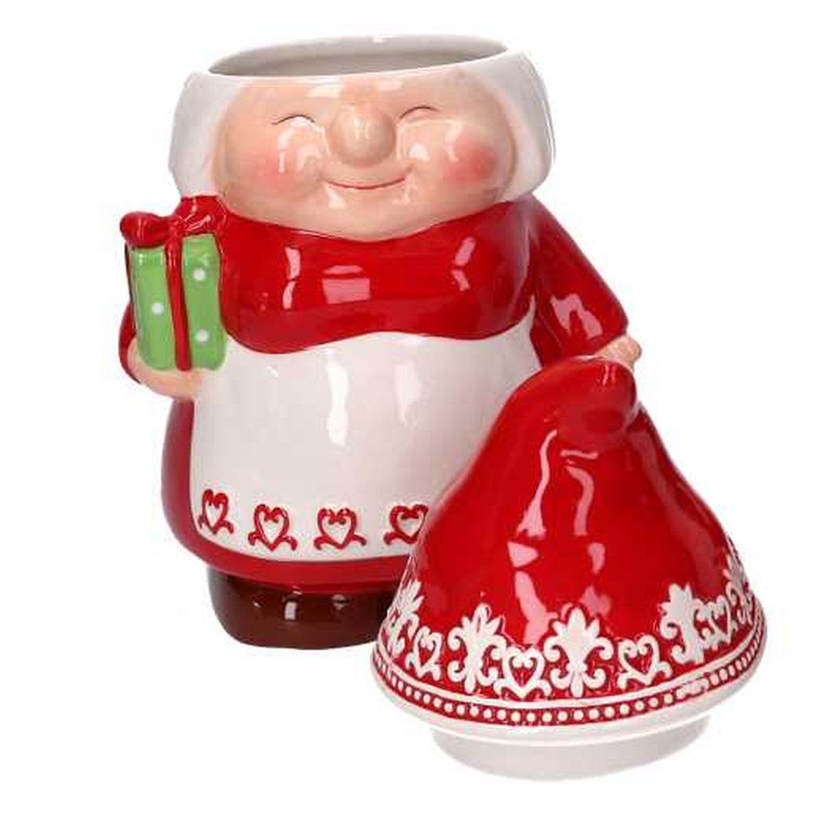 Barattolo Natale Ceramica con Gnoma cm.ÃƒÂ˜16x27 |Vacchetti