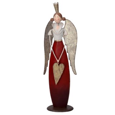 Angelo Metallo Rosso/Oro cm.34,5 |Vacchetti