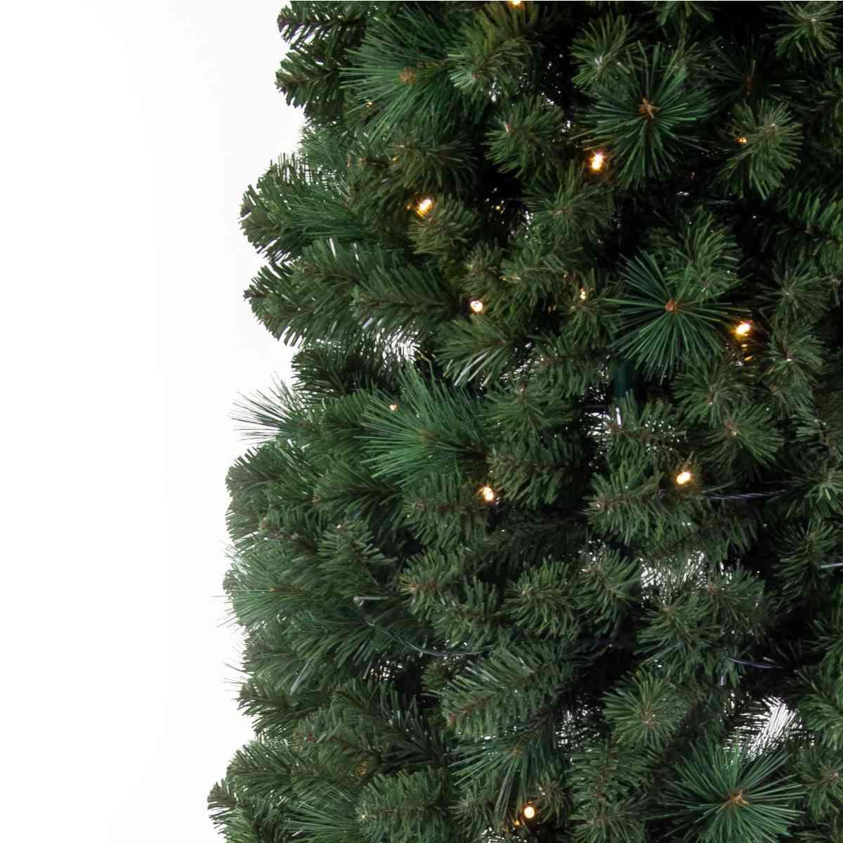 Albero Natale cm.210 Verde Pop-Up Pieghevole con LED 1013 Rami |Vacchetti