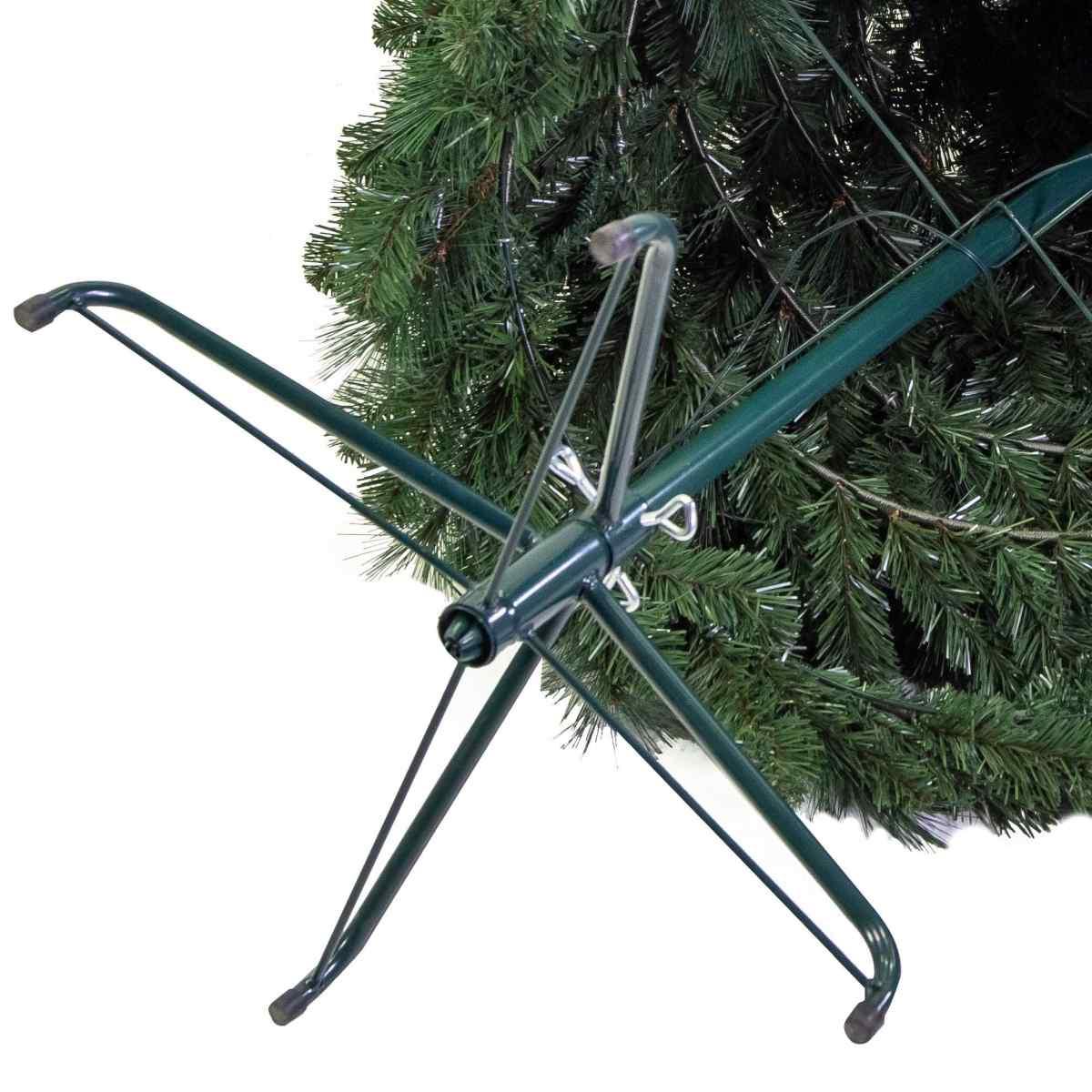 Albero Natale cm.210 Verde Pop-Up Pieghevole con LED 1013 Rami |Vacchetti