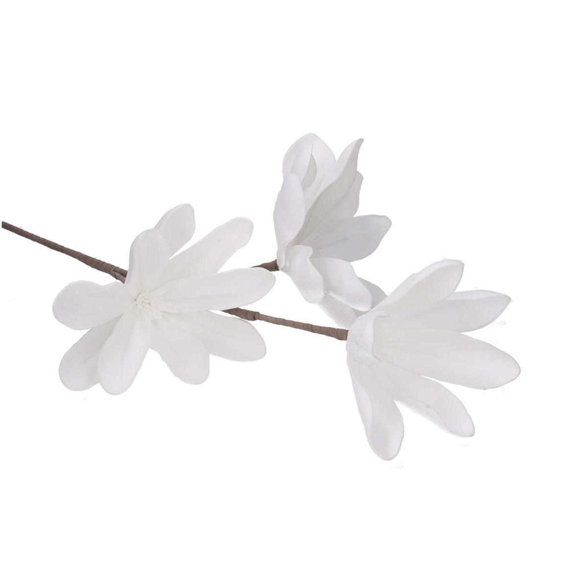 Fiore Magnolia x3 Bianca in PVC cm.95 | Vacchetti