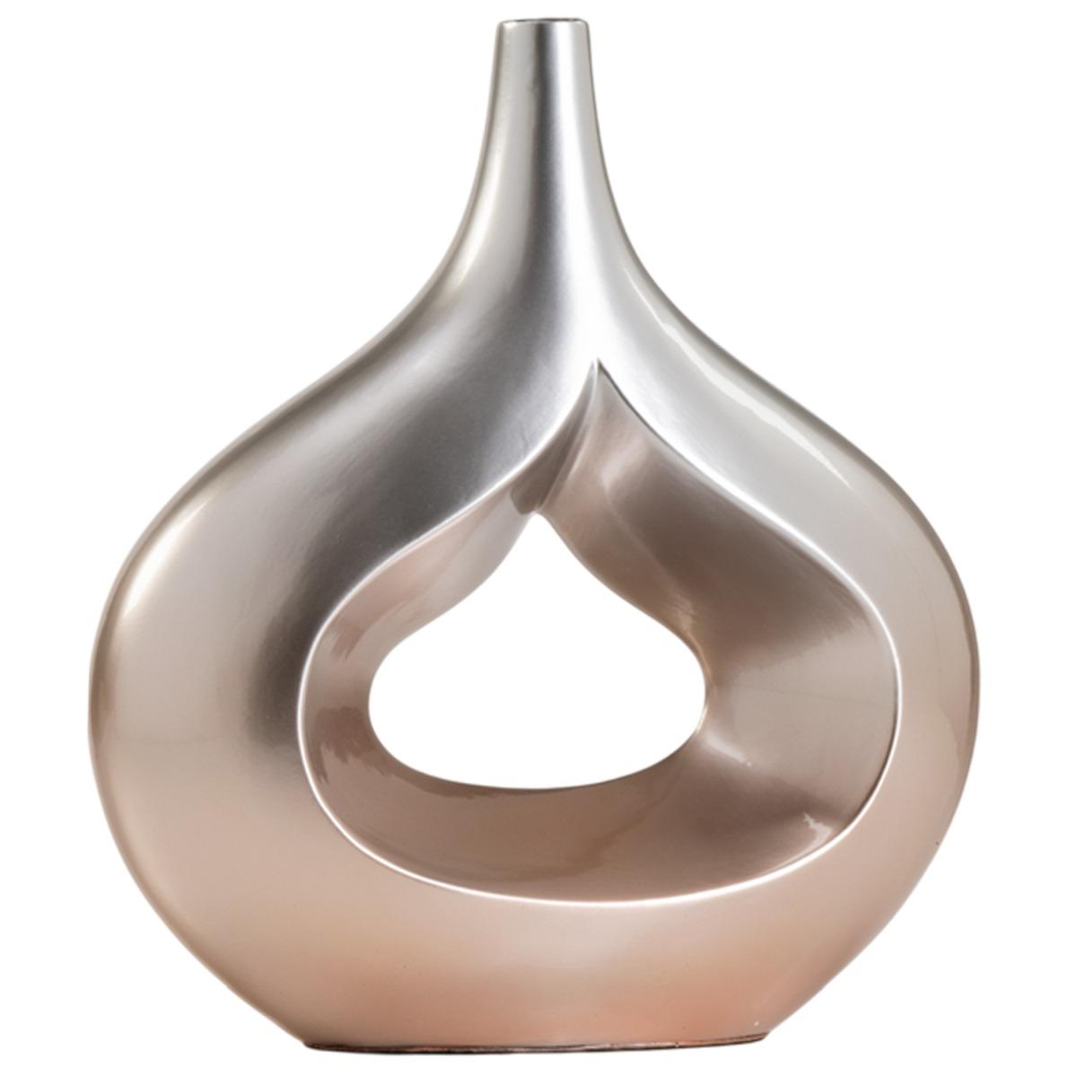 Vaso Ceramica Goccia Ombre d'Oro cm.36x40 |Ambienti Glamour