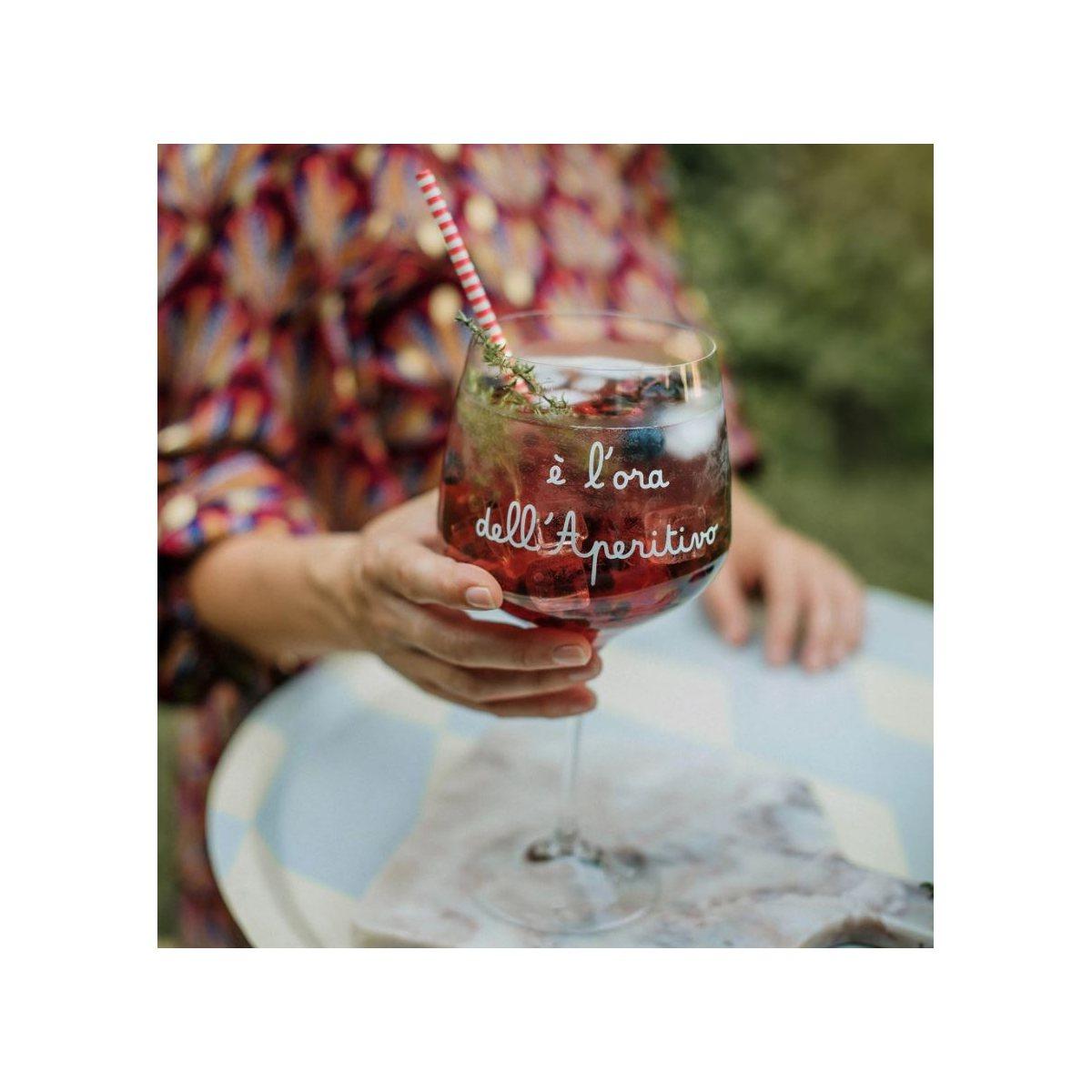 Bicchiere Vetro p2 Calice L'ora dell'Aperitivo Simple Day |Simple