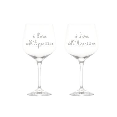 Bicchiere Vetro p2 Calice L'ora dell'Aperitivo Simple Day |Simple