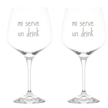 Bicchiere Vetro p2 Calice Mi Serve un Drink Simple Day |Simple