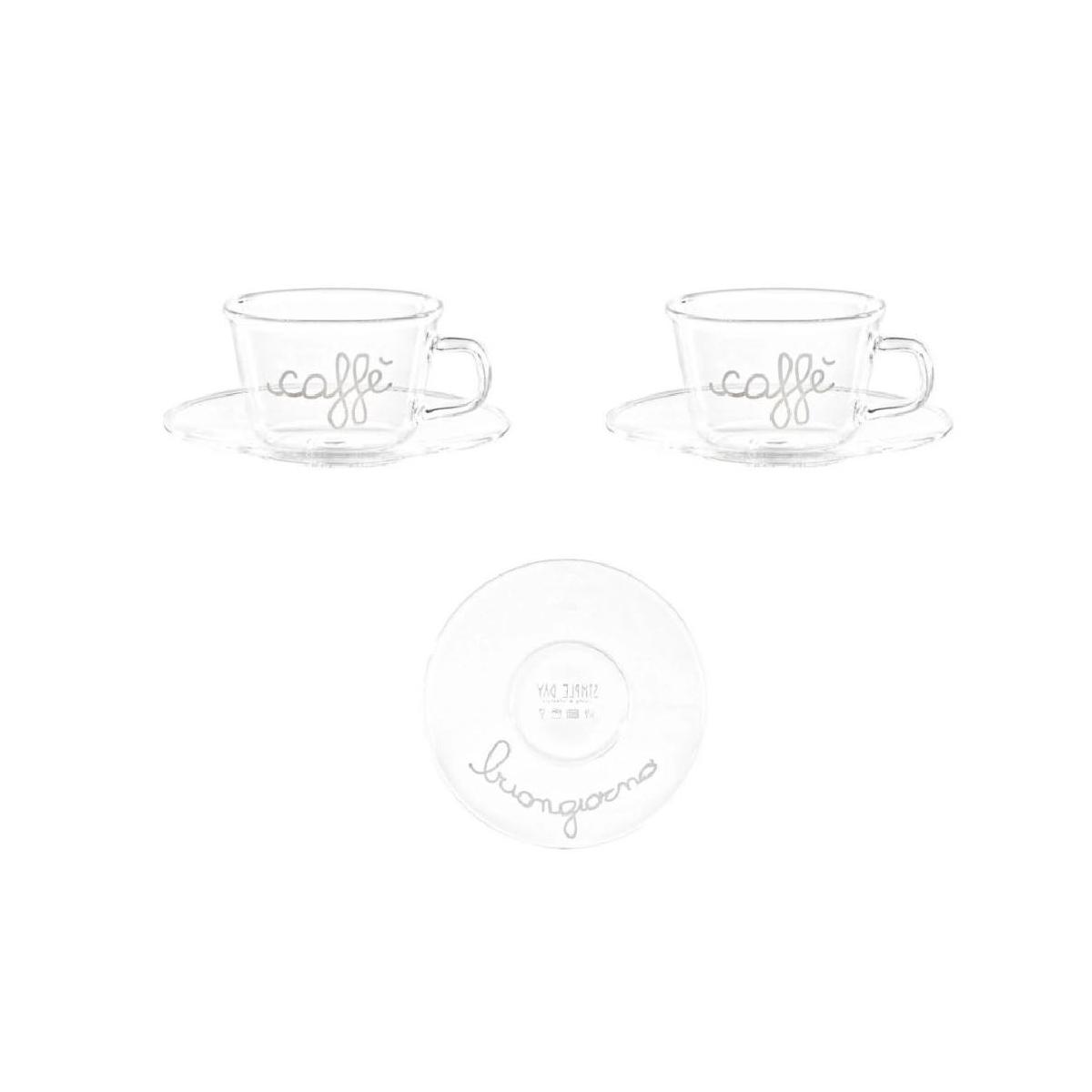 Tazzina p2 Vetro Simply Day CaffÃƒÂ¨ Buongiorno | Simple