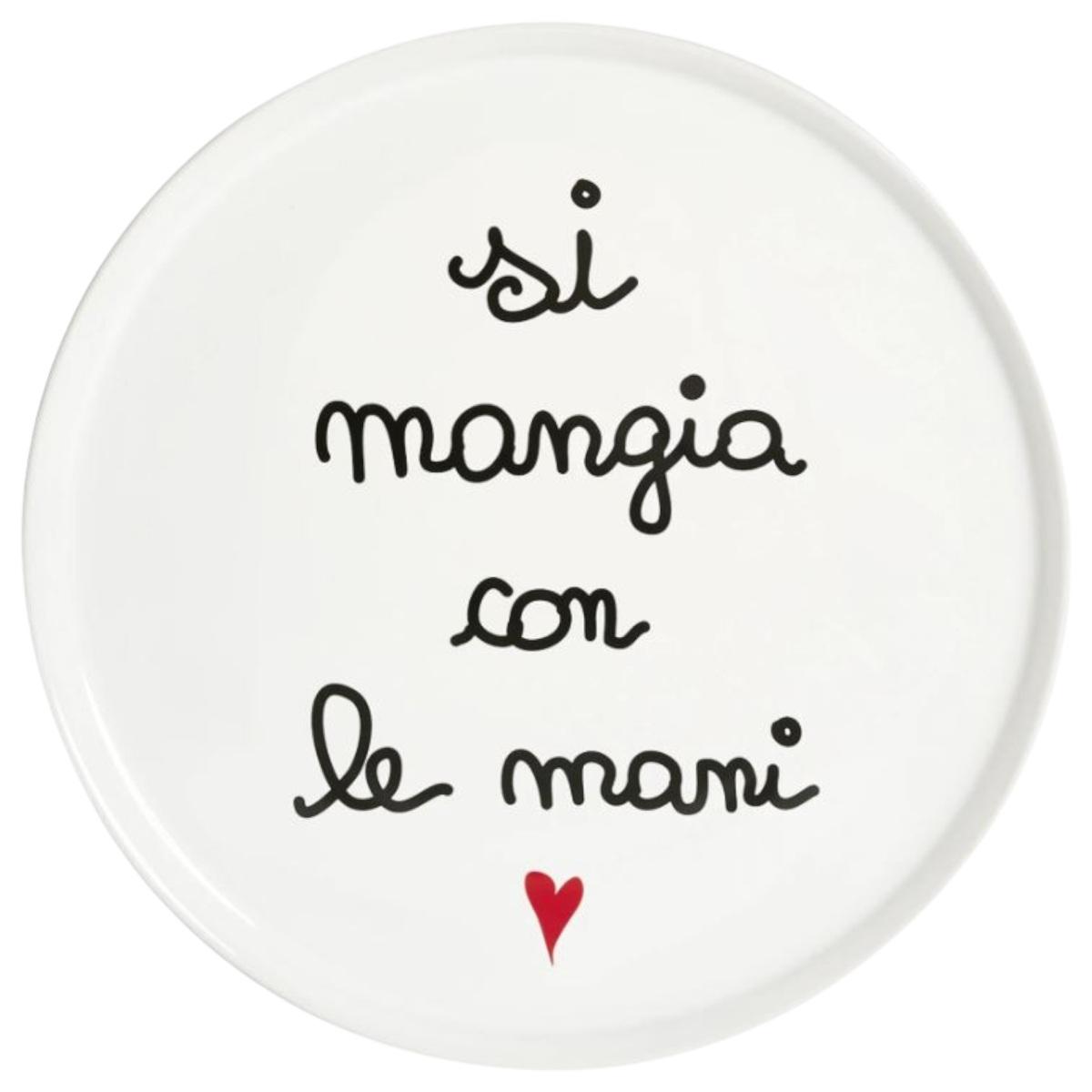 Piatto Tavola Ceramica cm.Ø31,5 Simply Day Si Mangia con Le Mani | Simple