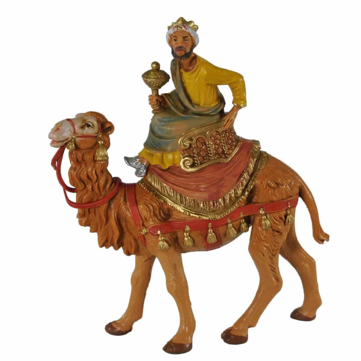 Statua presepe 10 cm re magi cammello modello a