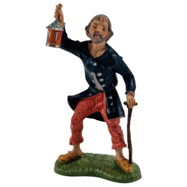 Statua cm.10 Pastore con Lanterna Bastone | Fontanini