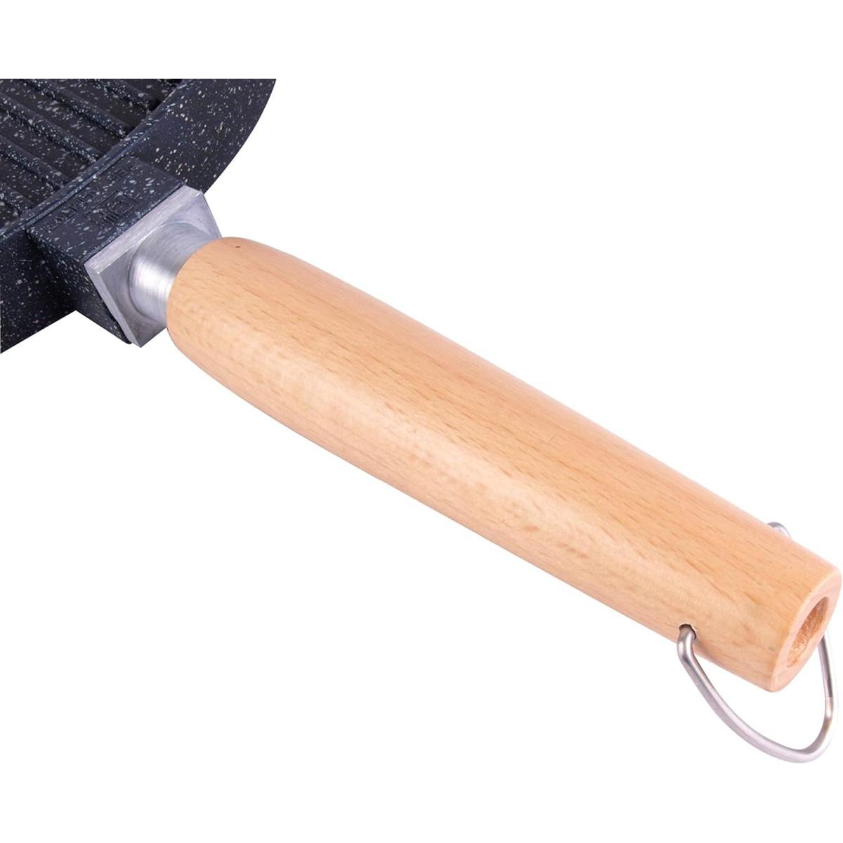 Padella Piastra Vitrinor con Manico Legno cm.ÃƒÂ˜28 | Vitrinor