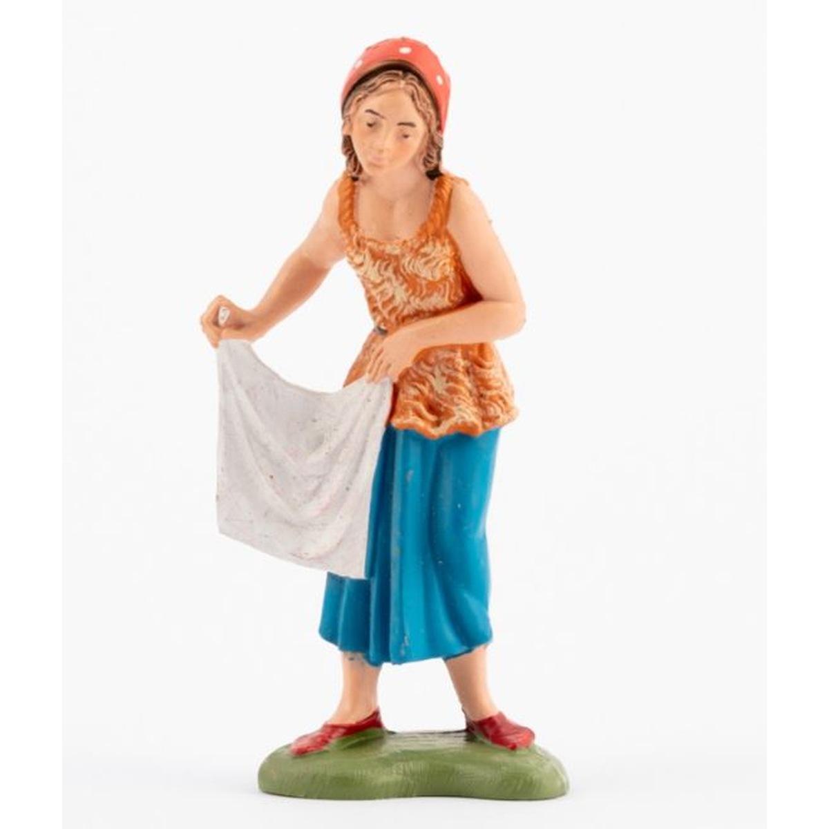 Statua cm.10 Pastorella con Panno | Fontanini