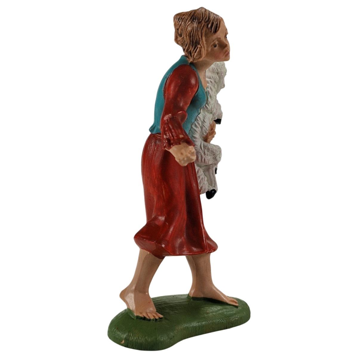 Statua pastorella pecora Fontanini presepe 10 cm altezza 10 cm
