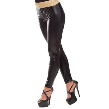 Leggins Nero Lucido Elasticizzati (Taglia Unica) |Carnival Toys