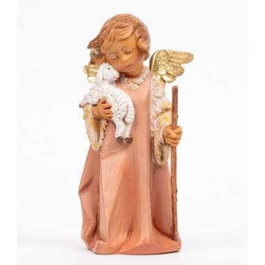 Statua cm.19 Angelo con Pecora e Bastone | Fontanini