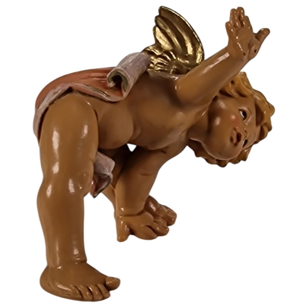 Statua angelo rotolante mod a Fontanini presepe 10 cm altezza 10 cm