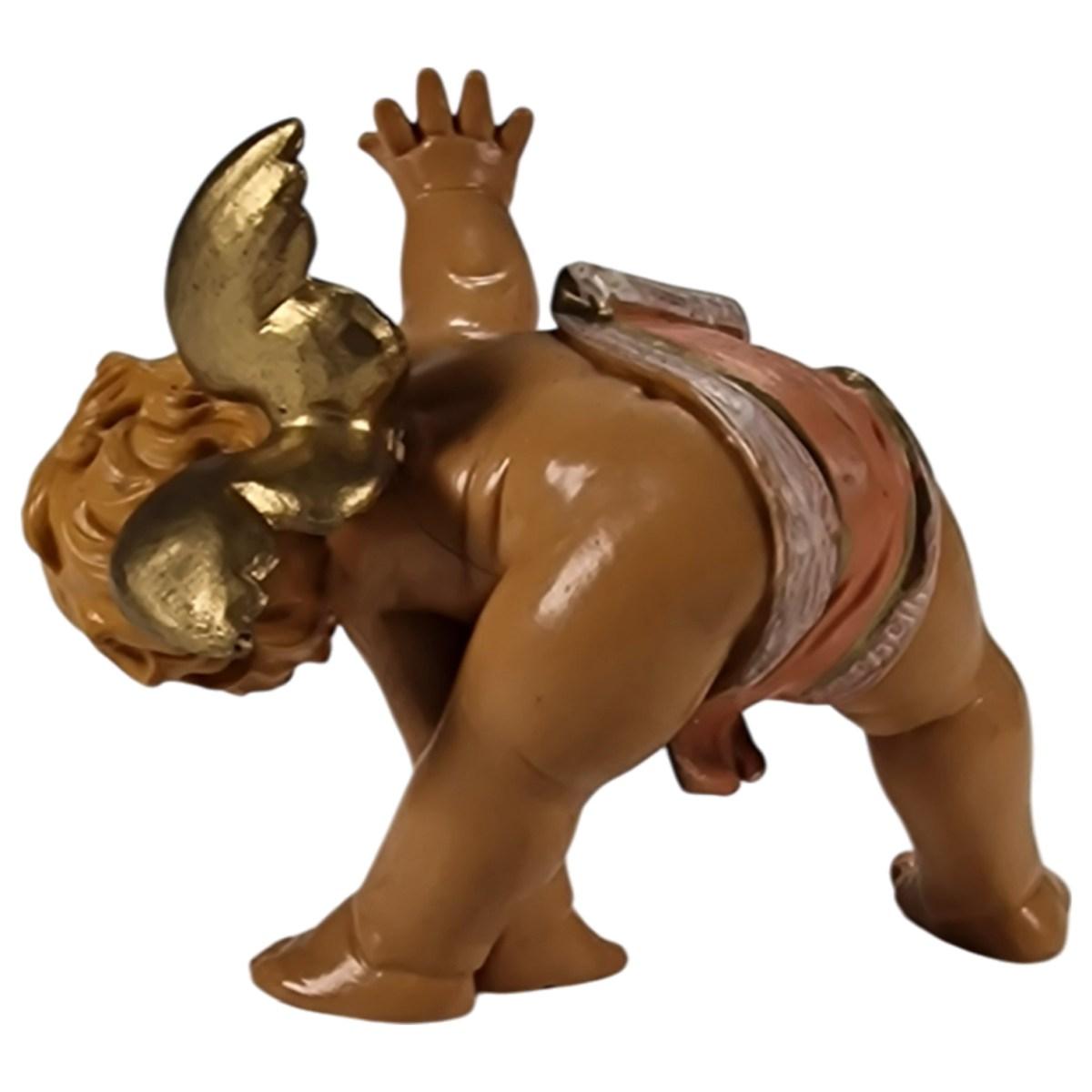 Statua angelo rotolante mod a Fontanini presepe 10 cm altezza 10 cm