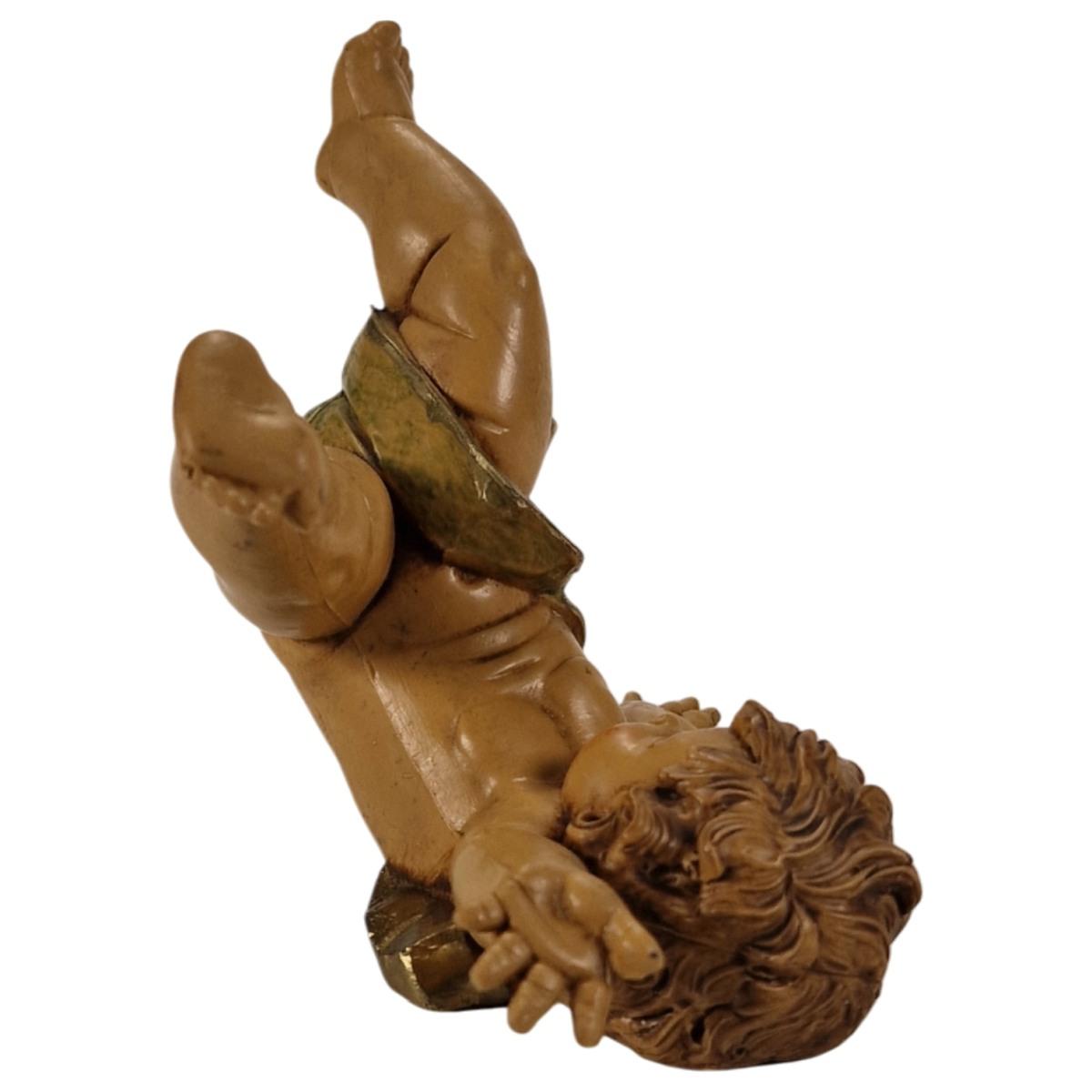 Statua angelo rotolante mod d Fontanini presepe 10 cm altezza 10 cm