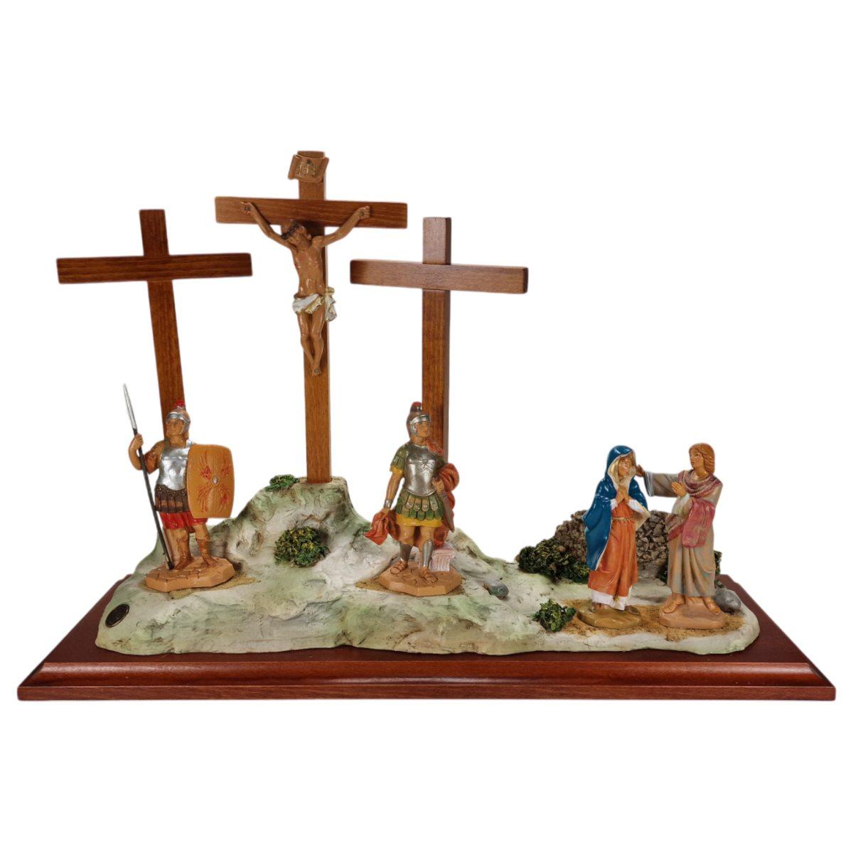 Scena Crocifissione con Statue cm.12 cm.53x29,5x15 | Fontanini