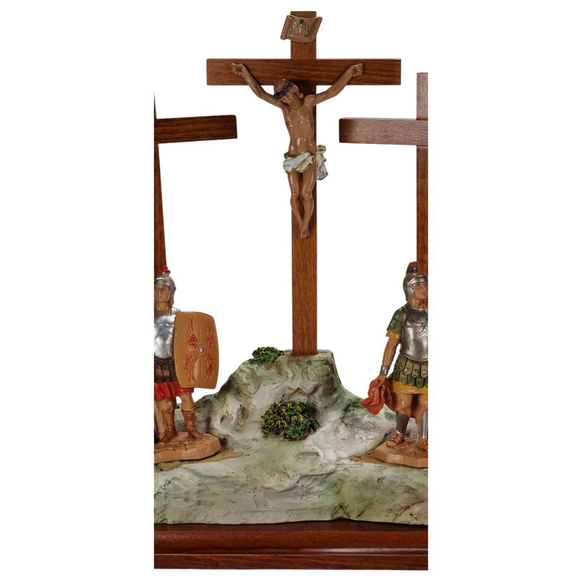 Scena Crocifissione con Statue cm.12 cm.53x29,5x15 | Fontanini