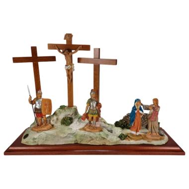 Scena Crocifissione con Statue cm.12 cm.53x29,5x15 | Fontanini