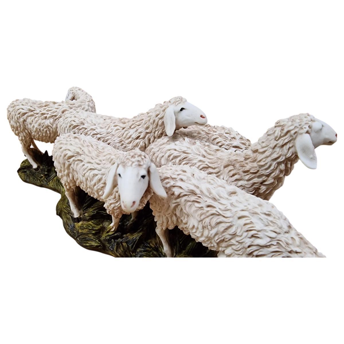 Statua cm.15 Gregge di 6 Pecore | Moranduzzo