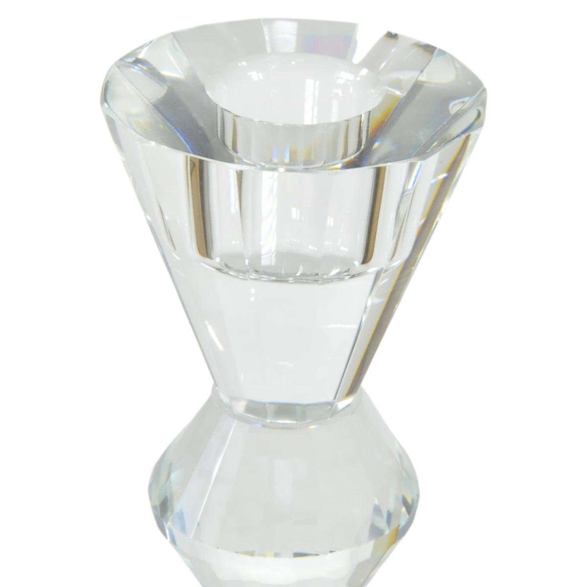 Candeliere con 1 Posto Candela Vetro Kea cm.8x22 |Fade