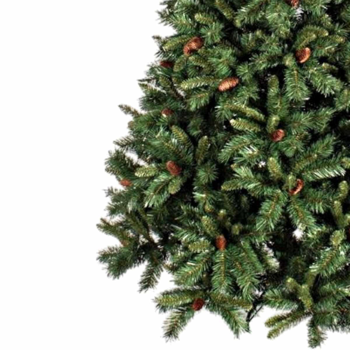 Albero Natale cm.150 Verde Cone Luxe con Pigne e 493 Rami |Bizzotto
