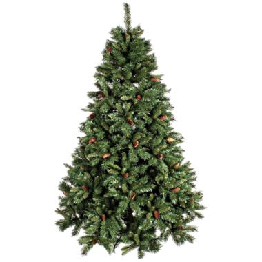 Albero Natale cm.150 Verde Cone Luxe con Pigne e 493 Rami |Bizzotto