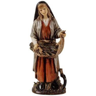 Statua cm.10 Donna con Gran o nel Sinale | Moranduzzo