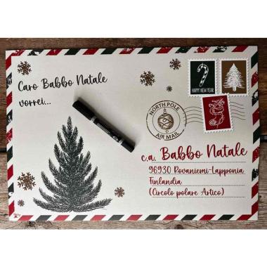 Tovaglietta Natalizia Americana PVC Lettera Babbo cm.48 pz.1 |Atelier17