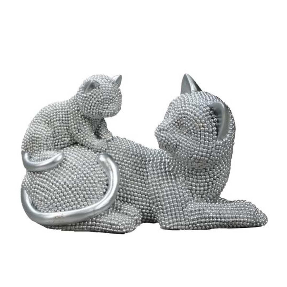 Gatto Sparky Con Cucciolo cm.19x9x13 |Mauro Ferretti