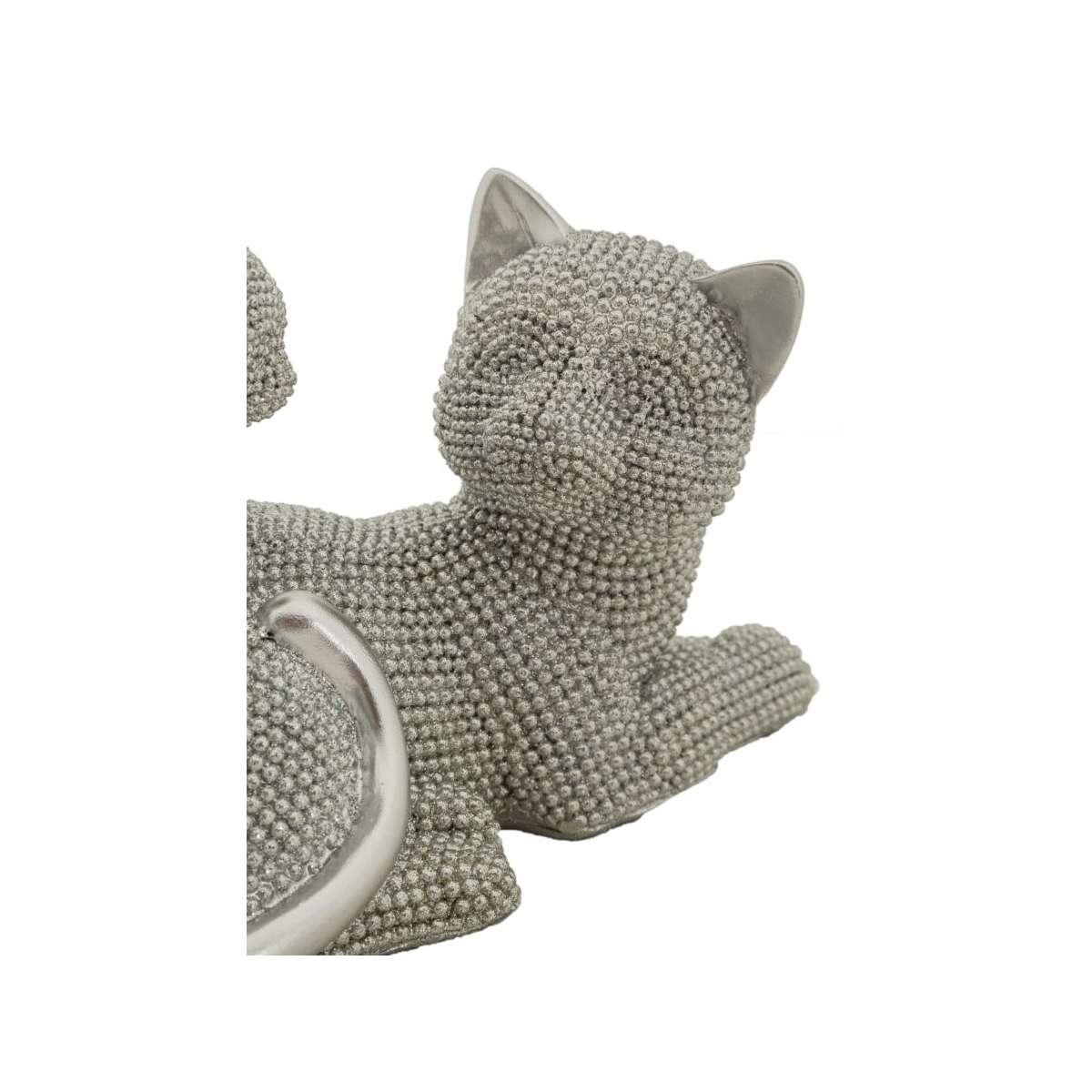 Gatto Sparky Con Cucciolo cm.19x9x13 |Mauro Ferretti