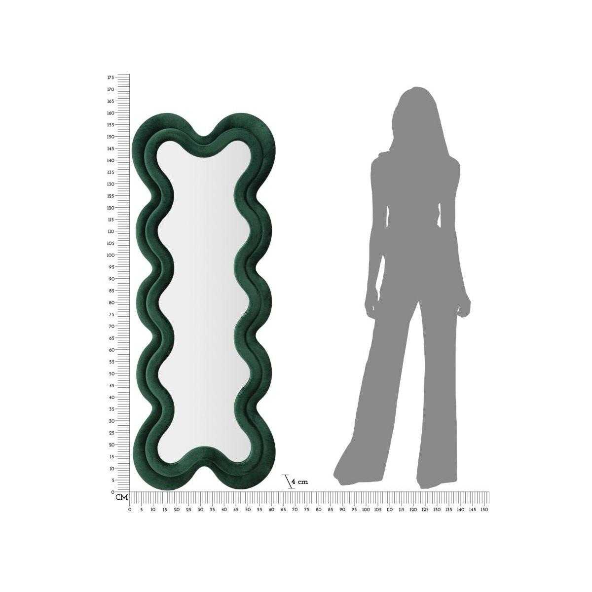 Specchio Da Muro Monica Verde cm.58x4x160 |Mauro Ferretti