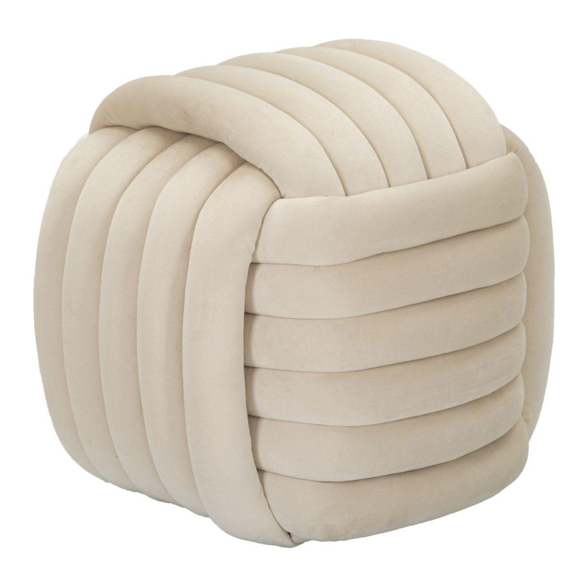 Pouf Softy Crema cm.45x45x45 |Mauro Ferretti