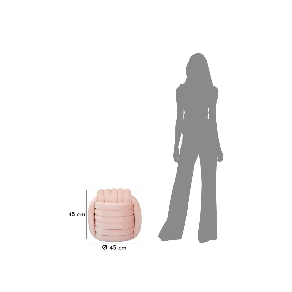 Pouf Softy Rosa cm.45x45x45 |Mauro Ferretti