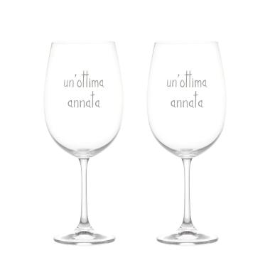 Bicchiere Vetro p2 Calice Vino Ottima Annata Simply Day |Simple