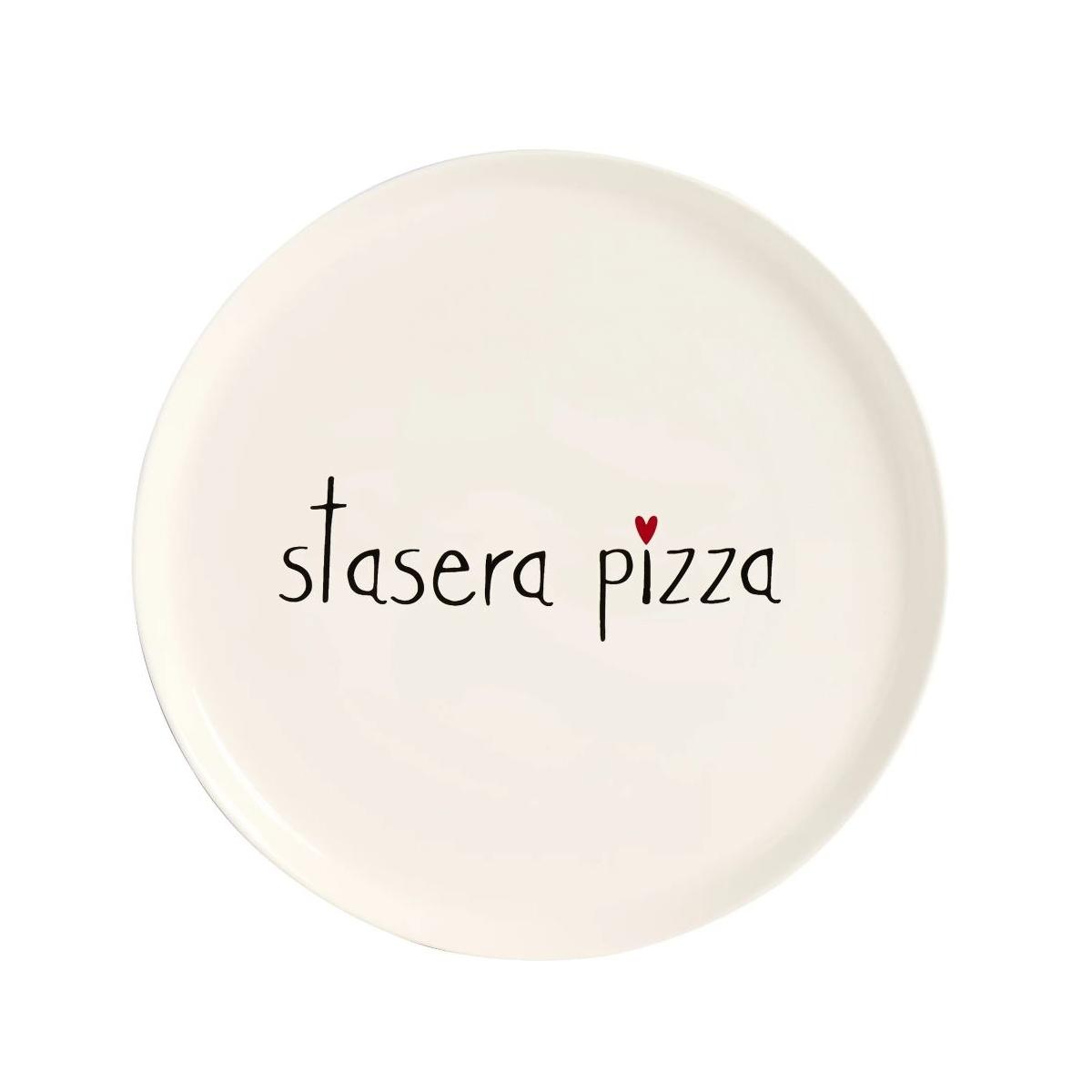 Piatto Tavola Ceramica cm.Ø31 Simply Day Stasera Pizza | Simple