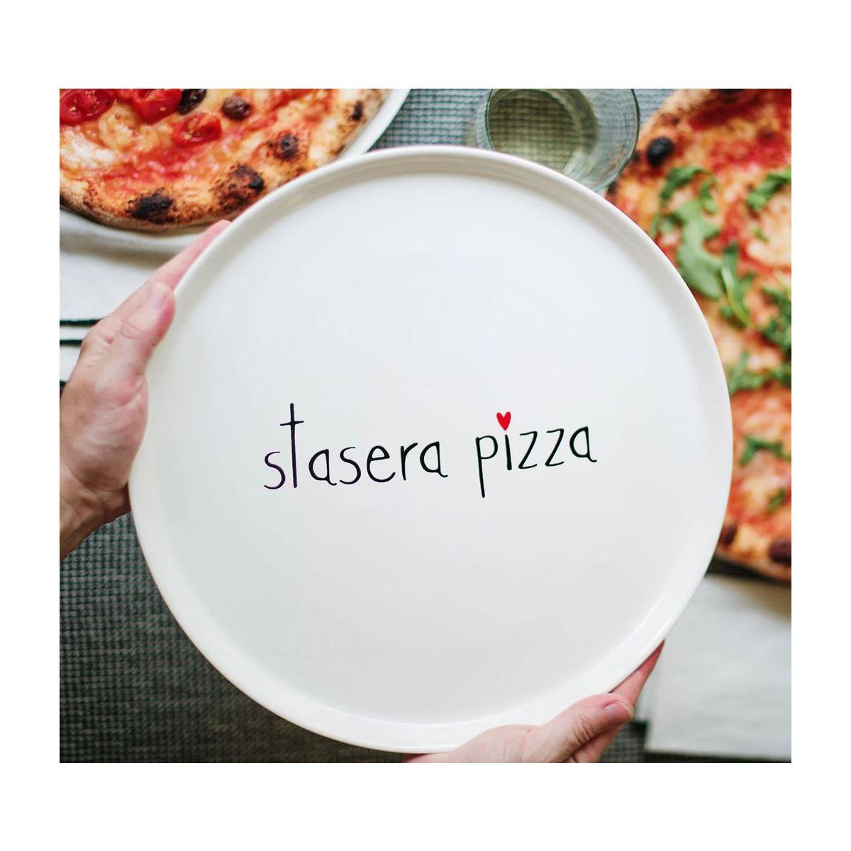 Piatto Tavola Ceramica cm.Ø31 Simply Day Stasera Pizza | Simple