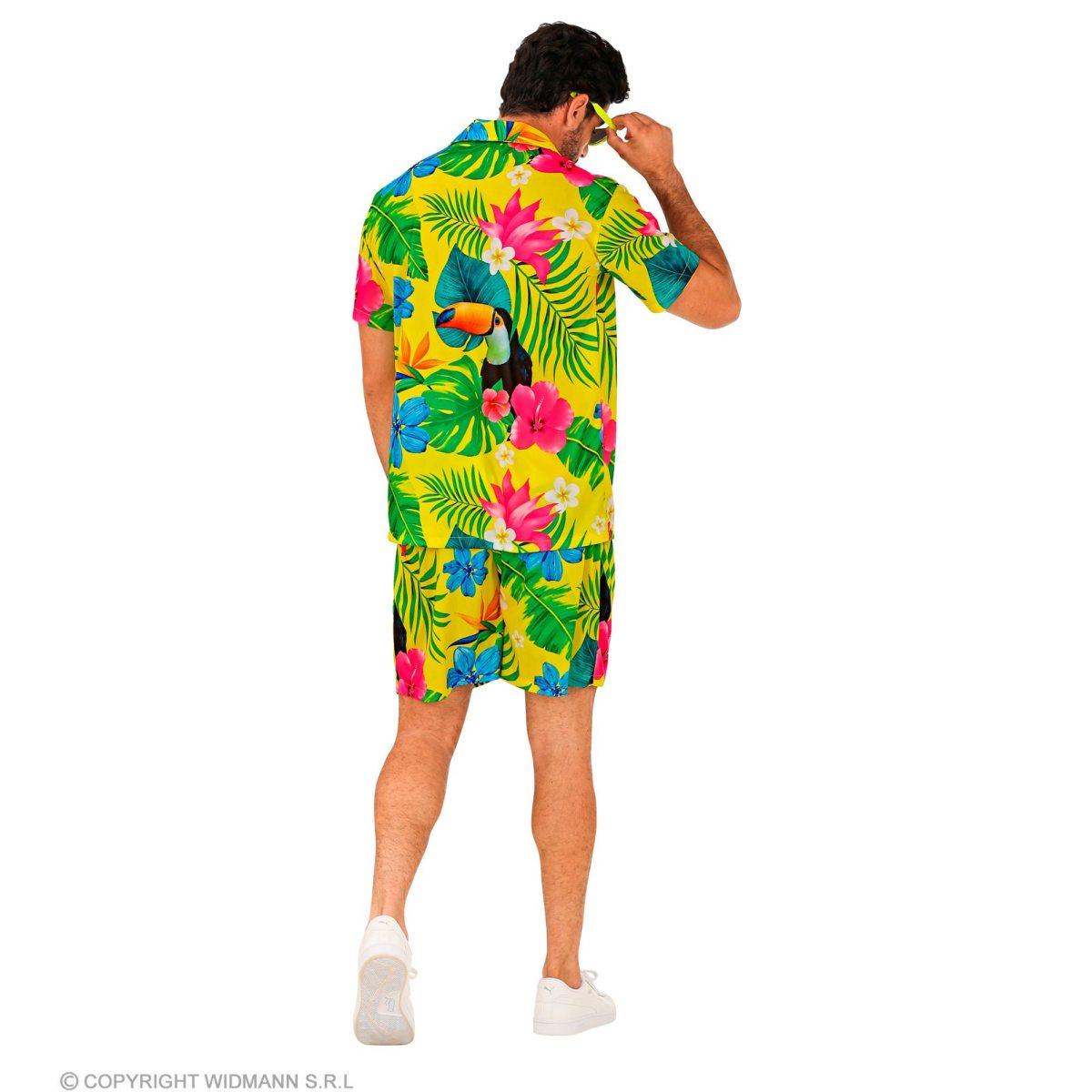 Costume Completo Summer Party Hawaii Giallo |Widmann