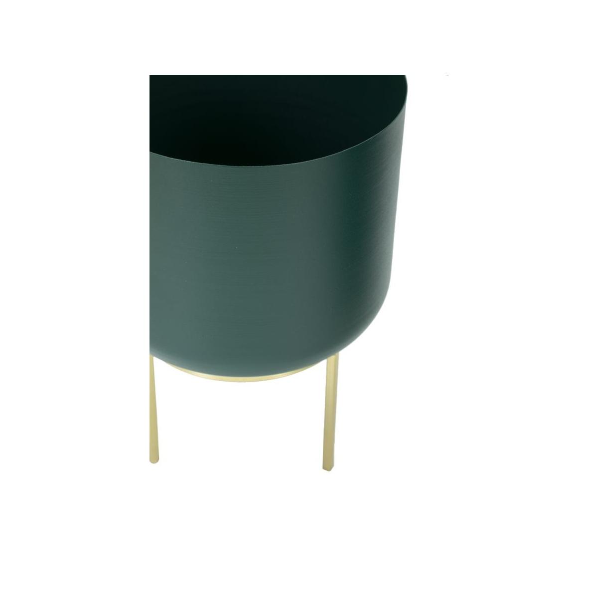 Portavaso Grent Piccolo Metallo Verde cm.Ø16x24 |Mauro Ferretti