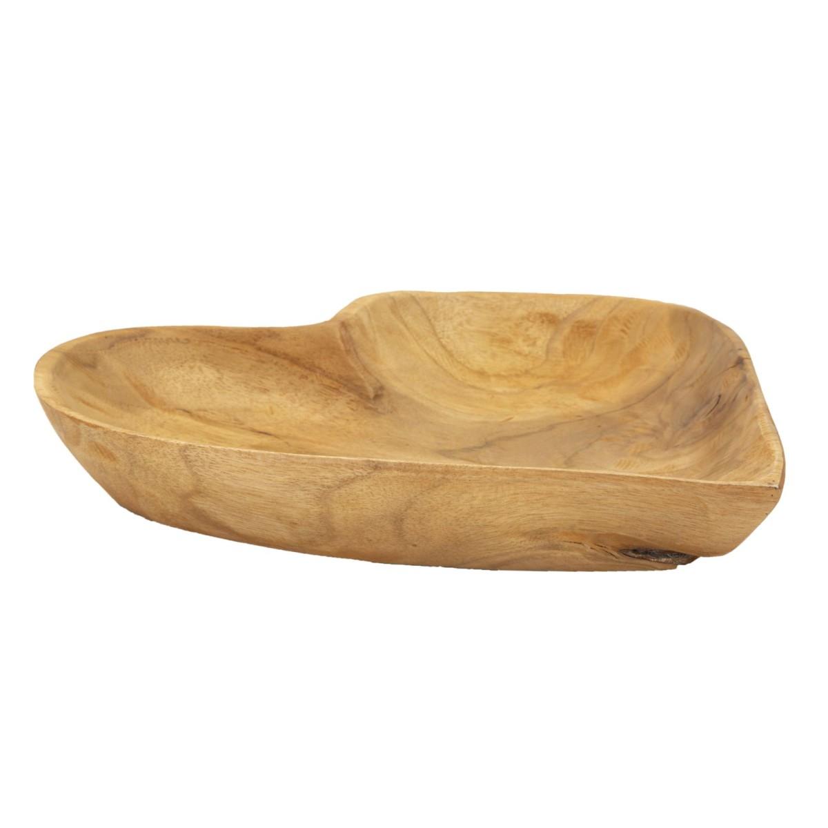 Svuota Tasche Kiha Cuore Teak Massello cm.27x29x4 |Mauro Ferretti