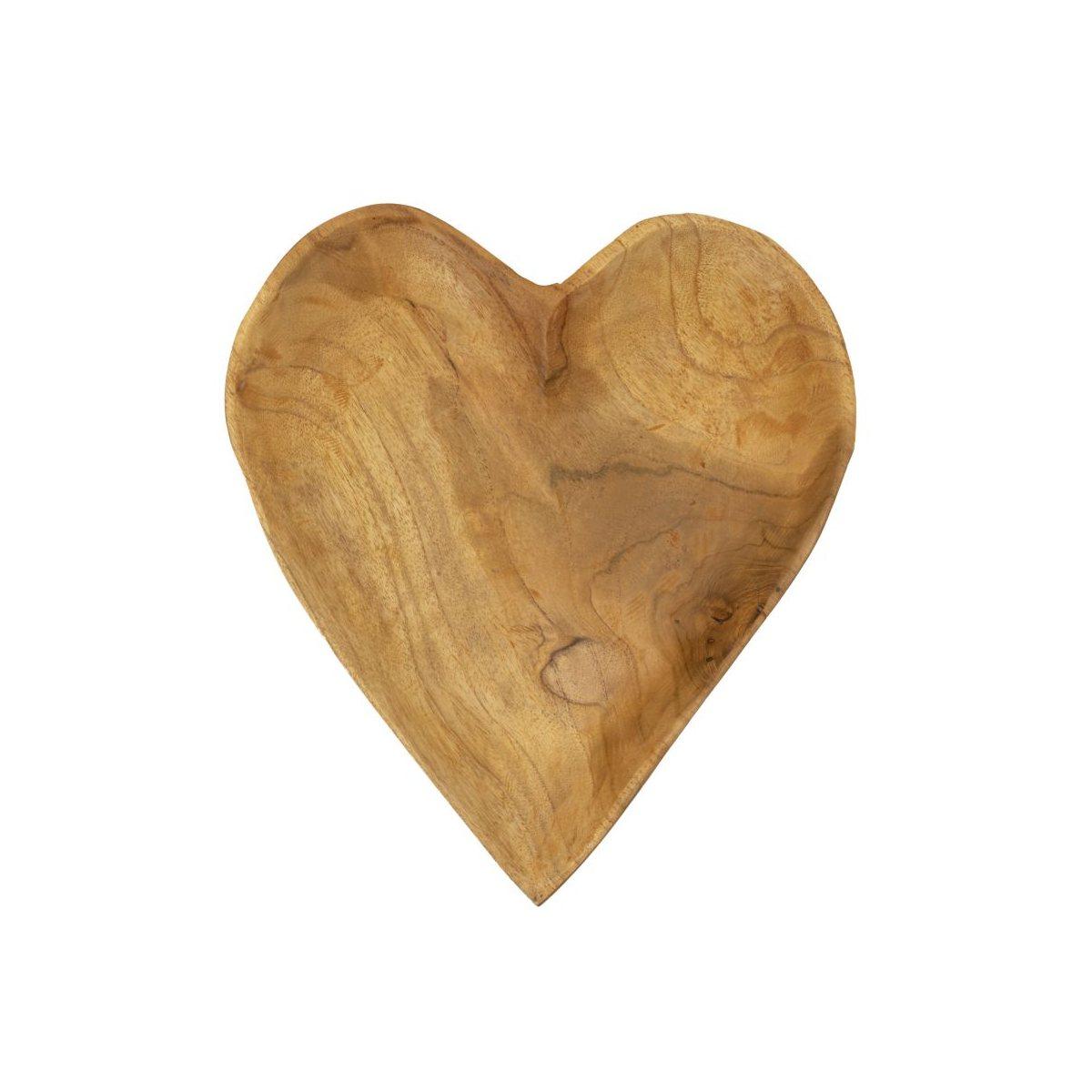 Svuota Tasche Kiha Cuore Teak Massello cm.27x29x4 |Mauro Ferretti