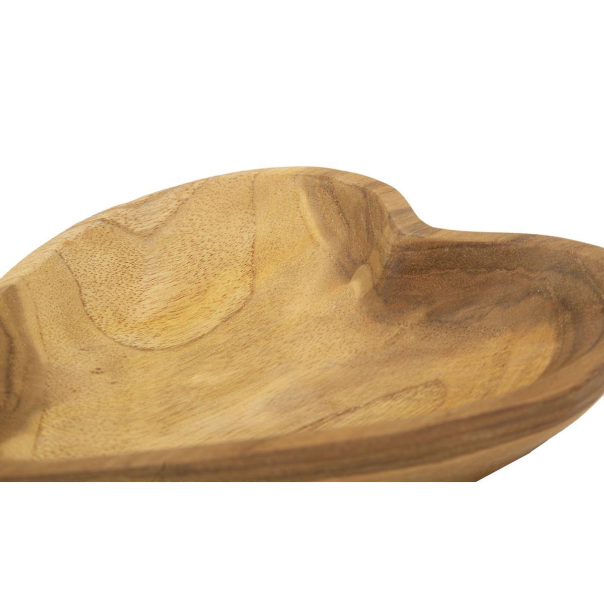 Svuota Tasche Kiha Cuore Teak Massello cm.15x17x3,5 |Mauro Ferretti