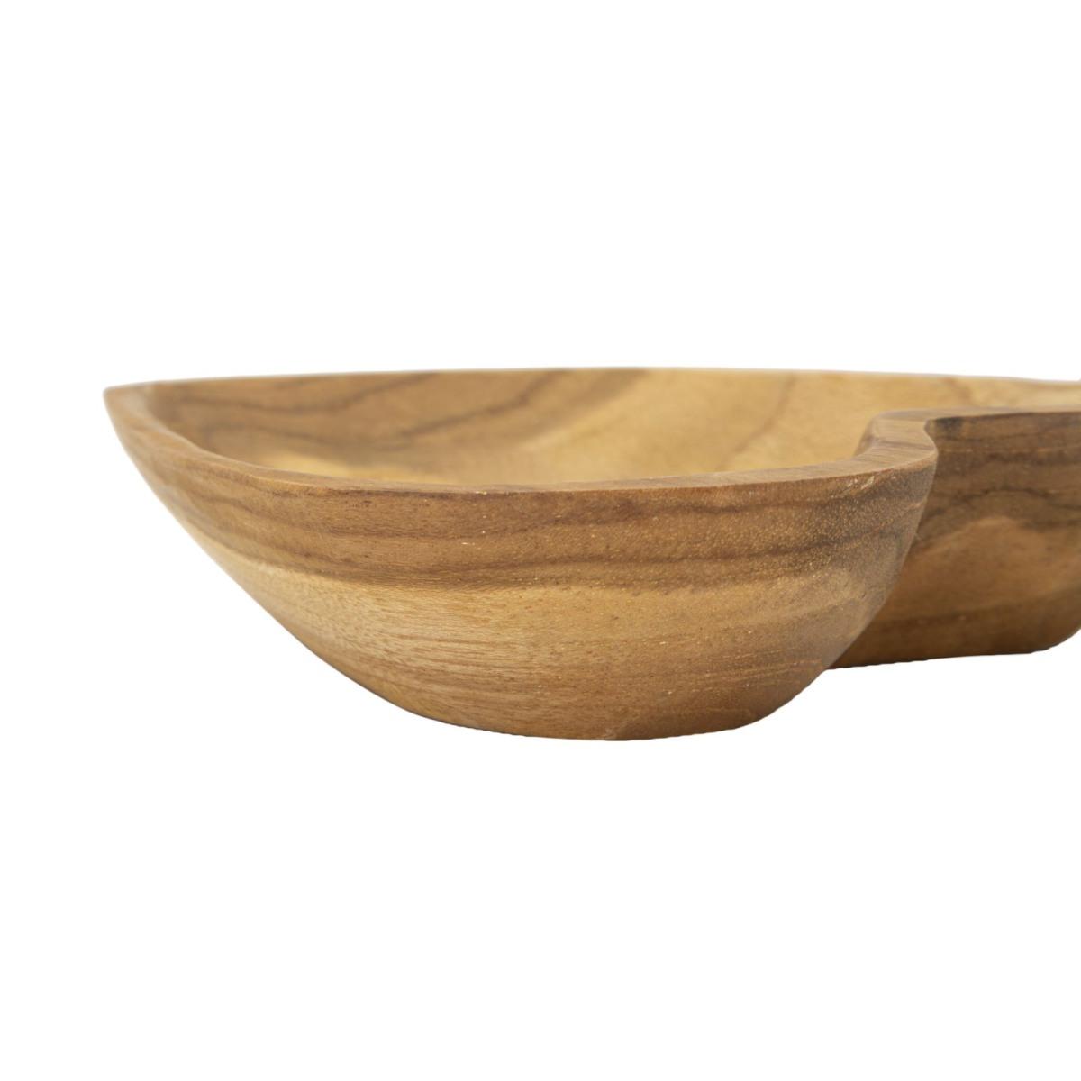 Svuota Tasche Kiha Cuore Teak Massello cm.15x17x3,5 |Mauro Ferretti