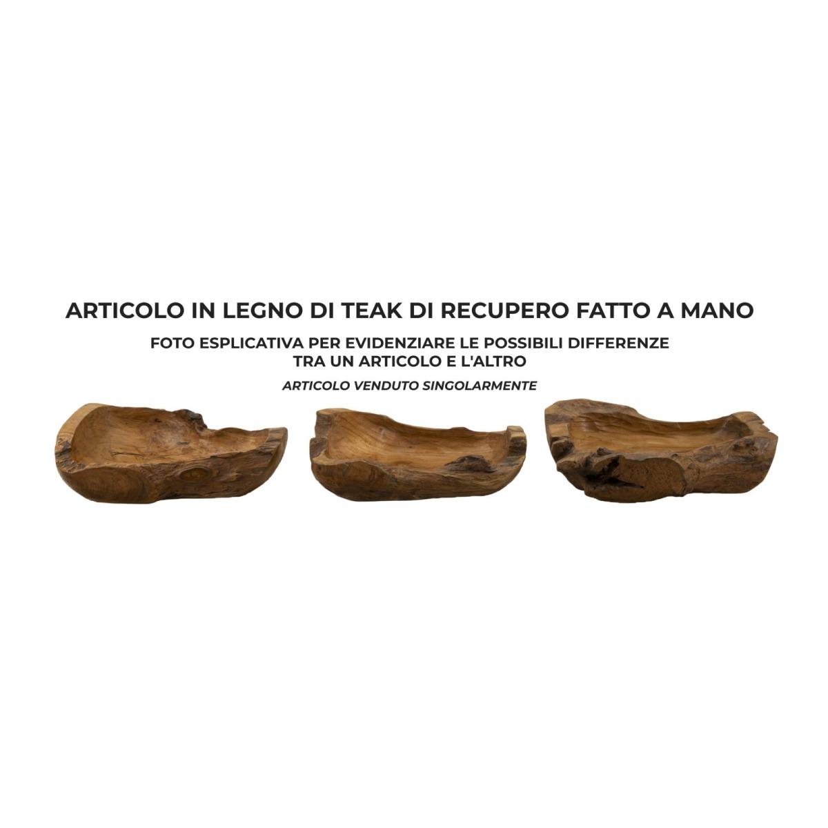 Svuota Tasche Narro Teak Riciclato Massello cm.40x29x10 |Mauro Ferretti